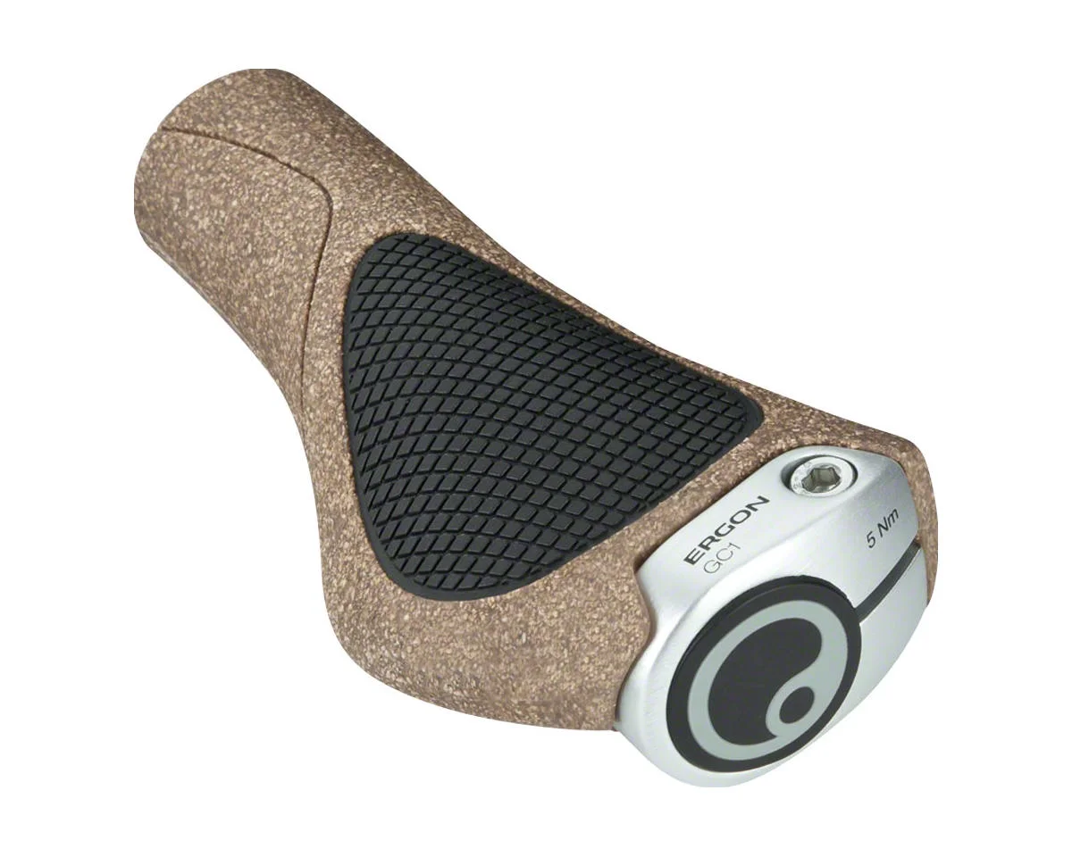 Ergon GC1 BioKork Grips (Black/Tan)